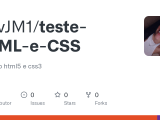 Github Devjm1 Teste Html E Css Testando Html5 E Css3