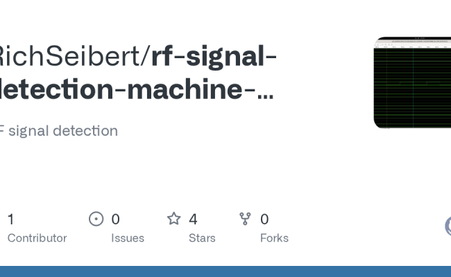 GitHub - RichSeibert/rf-signal-detection-machine-learning: RF Signal ...