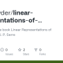 GitHub - Brynhayder/linear-representations-of-finite-groups: Solutions ...