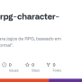 GitHub - Focaf4/rpg-character-sheet-1: Ficha Virtual Para Jogos De RPG ...