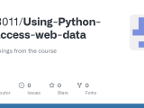 Github Joe3011 Using Python To Access Web Data My Learnings From The