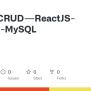 GitHub - Pawor/CRUD---ReactJS-NodeJS-MySQL