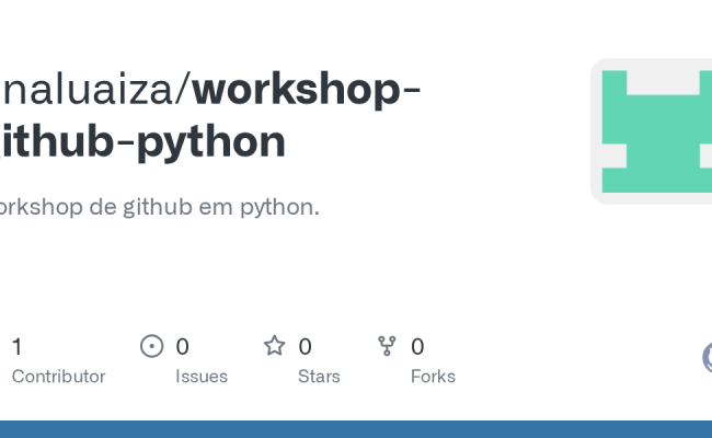 GitHub - Analuaiza/workshop-github-python: Workshop De Github Em Python.