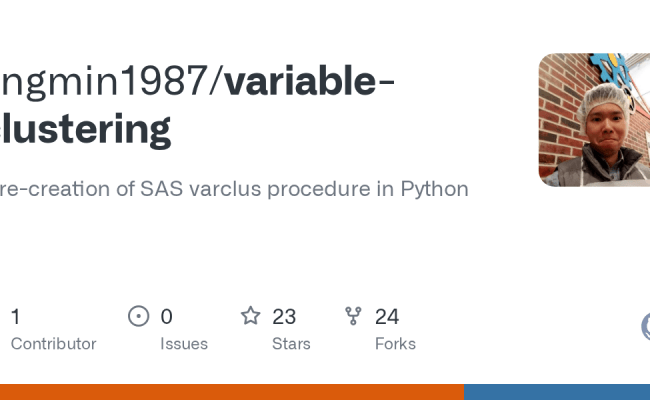 GitHub - Jingmin1987/variable-clustering: A Re-creation Of SAS Varclus ...