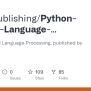 GitHub - PacktPublishing/Python-Natural-Language-Processing: Python ...