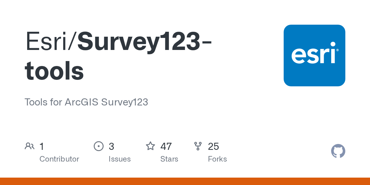 To sign in to your portal in the survey123 field app, open the menu on the home page, select settings , and open the connections tab. Github Esri Survey123 Tools Tools For Arcgis Survey123