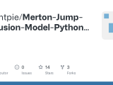 Github Quantpie Merton Jump Diffusion Model Python Code