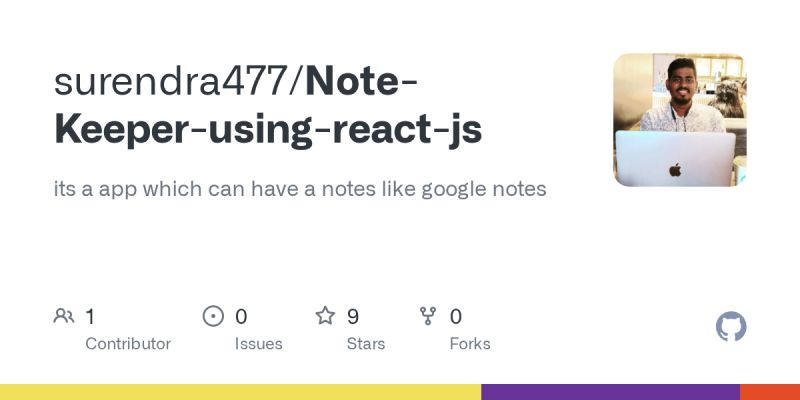 Github Surendra477 Note Keeper Using React Js Its A App Which Can - Creative City Pattern - High Resolution
