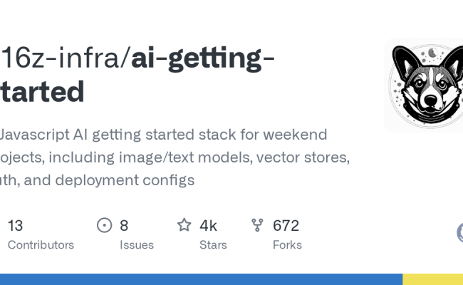 GitHub - A16z-infra/ai-getting-started: A Javascript AI Getting Started ...
