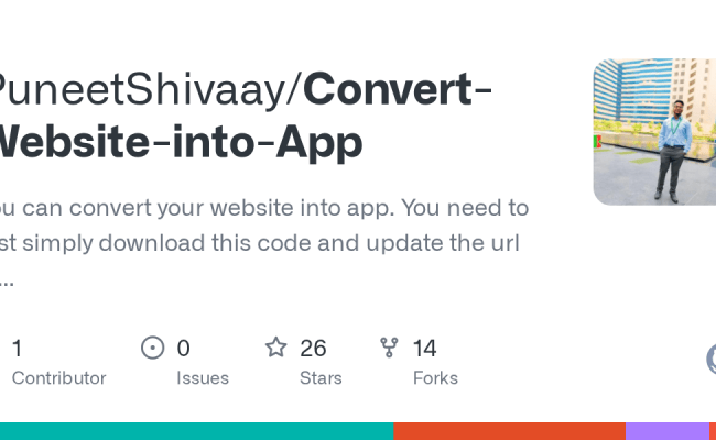 GitHub - PuneetShivaay/Convert-Website-into-App: You Can Convert Your ...