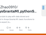 Github Wenzhao0910 Ansysgrantami Pythonscripts Python Scripts To