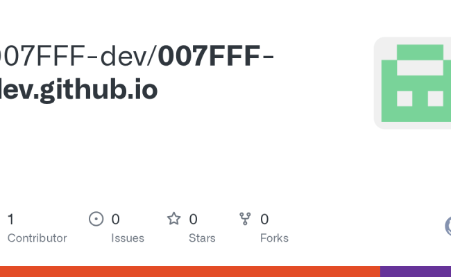 GitHub - 007FFF-dev/007FFF-dev.github.io