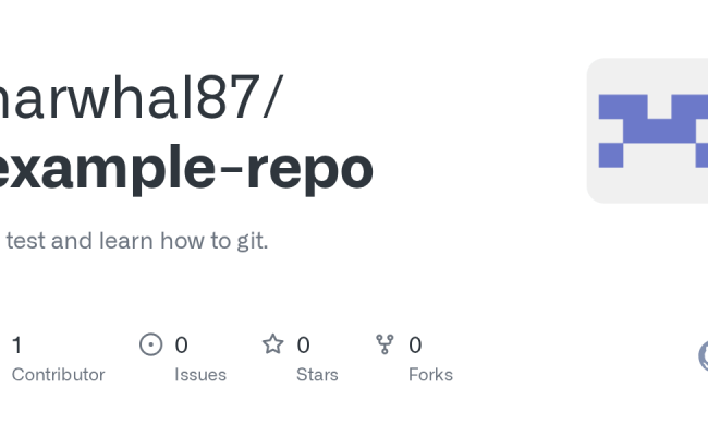 GitHub - Narwhal87/example-repo: To Test And Learn How To Git.