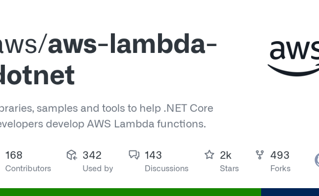 GitHub - Aws/aws-lambda-dotnet: Libraries, Samples And Tools To Help .NET Core Developers ...
