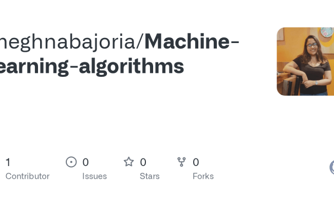 GitHub - Meghnabajoria/Machine-learning-algorithms