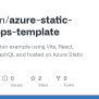 GitHub - Morishin/azure-static-web-apps-template: A Web Application Example Using Vite, React ...