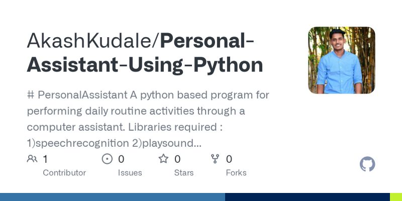 How To Build Your Personal Ai Assistant Using Python By Ashutosh Krishna Python In Plain English - Ultra HD Abstract Illustrations for Desktop