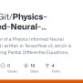 GitHub - KochlisGit/Physics-Informed-Neural-Network-PINN-Tensorflow ...