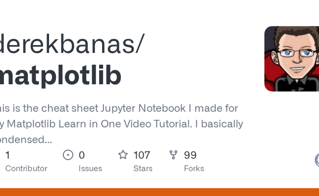 GitHub - Derekbanas/matplotlib: This Is The Cheat Sheet Jupyter ...