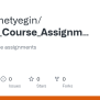 GitHub - Drmehmetyegin/Python_Course_Assignments_Exercises: Includes Course Assignments