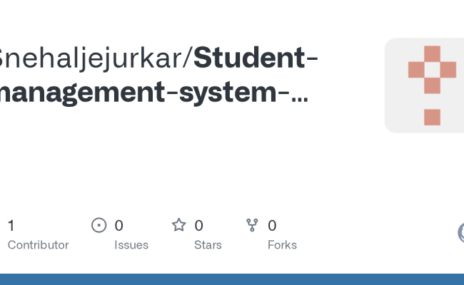 GitHub - Snehaljejurkar/Student-management-system-using-Python-and-MySQL