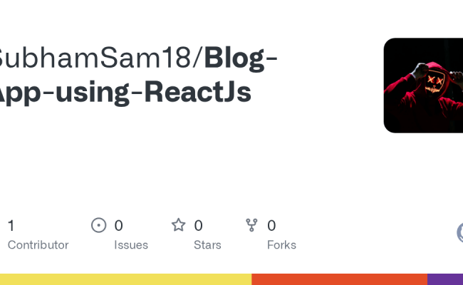 GitHub - SubhamSam18/Blog-App-using-ReactJs