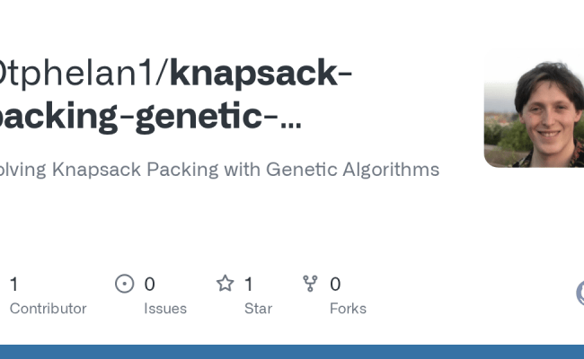 GitHub - Dtphelan1/knapsack-packing-genetic-algorithms: Solving ...
