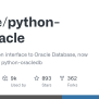 GitHub - Oracle/python-cx_Oracle: Python Interface To Oracle Database ...