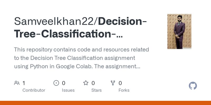 Github Samveelkhan22 Decision Tree Classification Using Python This Repository Contains Code - Best Colorful Photos in Ultra HD