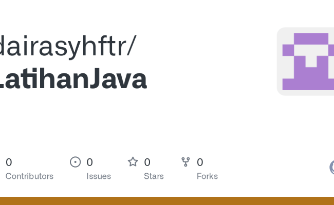 GitHub - Dairasyhftr/LatihanJava