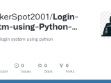 Github Hackerspot2001 Login Syetm Using Python Pyqt5 This Is A Login