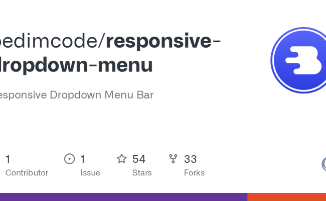 GitHub - Bedimcode/responsive-dropdown-menu: Responsive Dropdown Menu Bar