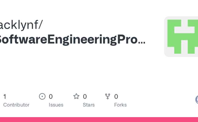 GitHub - Jacklynf/SoftwareEngineeringProject