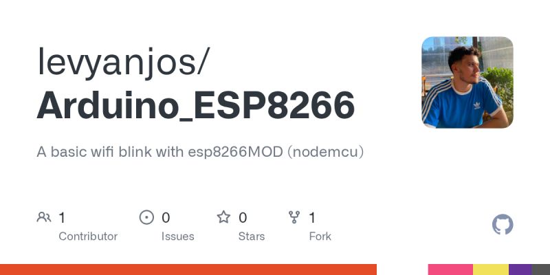 GitHub - levyanjos/Arduino_ESP8266: A basic wifi blink with esp8266MOD ...