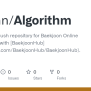 GitHub - SeWoong-Han/algorithm