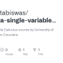 GitHub - Rajatdiptabiswas/coursera-single-variable-calculus: ∫ Single ...