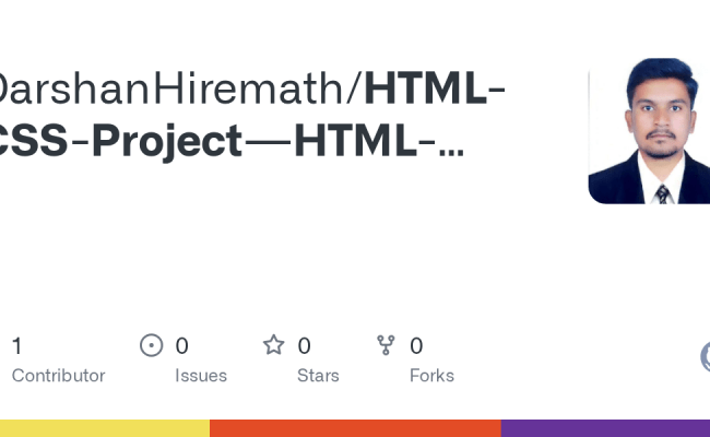 GitHub - DarshanHiremath/HTML-CSS-Project---HTML-CSS---PROJECT---422qd34z7tlo