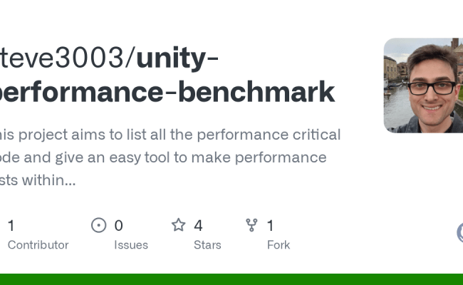GitHub - Steve3003/unity-performance-benchmark: This Project Aims To ...