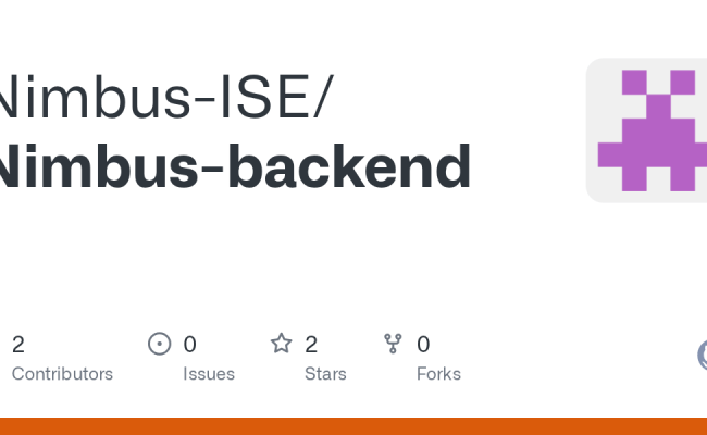 GitHub - Nimbus-ISE/Nimbus-backend