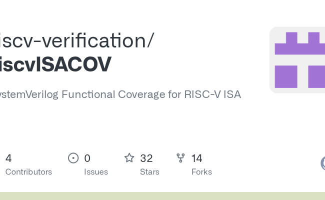 GitHub - Riscv-verification/riscvISACOV: SystemVerilog Functional ...