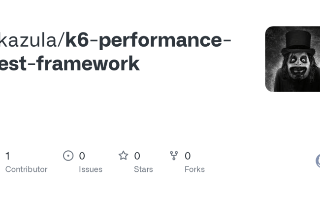 GitHub - Rkazula/k6-performance-test-framework