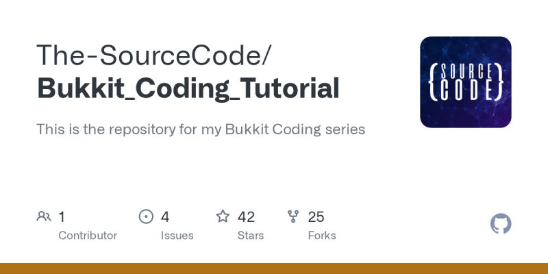 Github The Sourcecode Bukkit Coding Tutorial This Is The Repository - Amazing High Resolution Colorful Pictures | Free Download