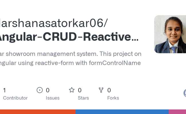 GitHub - Darshanasatorkar06/Angular-CRUD-Reactive-Form: Car Showroom ...