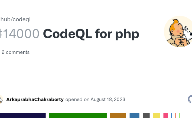 CodeQL For Php · Issue #14000 · Github/codeql · GitHub