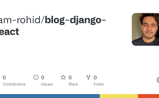 GitHub - Iam-rohid/blog-django-react
