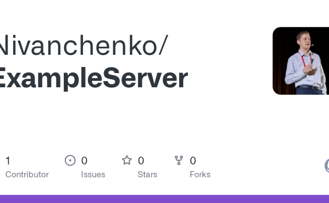 GitHub - Nivanchenko/ExampleServer