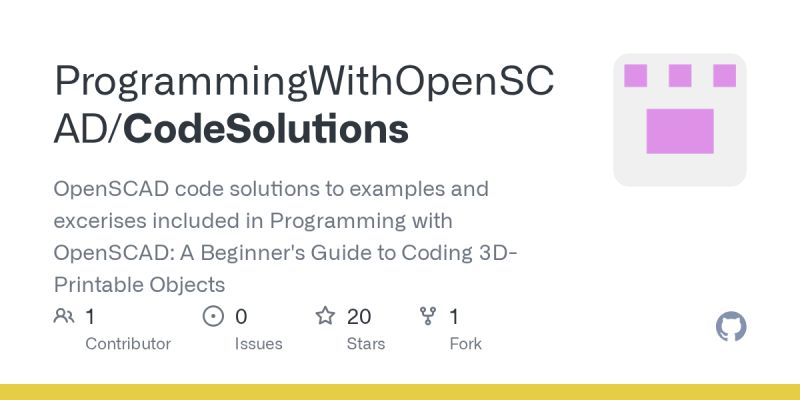 Github Programmingwithopenscad Codesolutions Openscad Code Solutions - Elegant Vintage Art - 4K