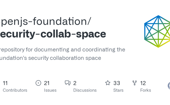GitHub - Openjs-foundation/security-collab-space: A Repository For Documenting And Coordinating ...