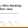 GitHub - Engrceey/Mini-Banking-Application-Java: Mini Banking ...