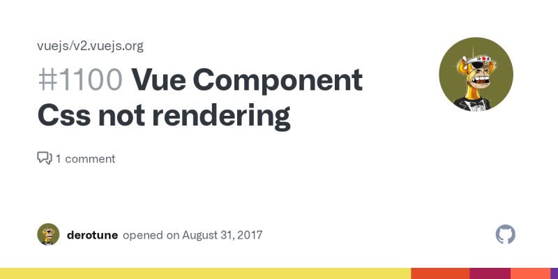 Component Issue 1167 Vuejs V2 Cn Vuejs Org Github - Professional Landscape Pattern - High Resolution